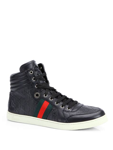 gucci gay sneakers|Gucci sneakers black high top.